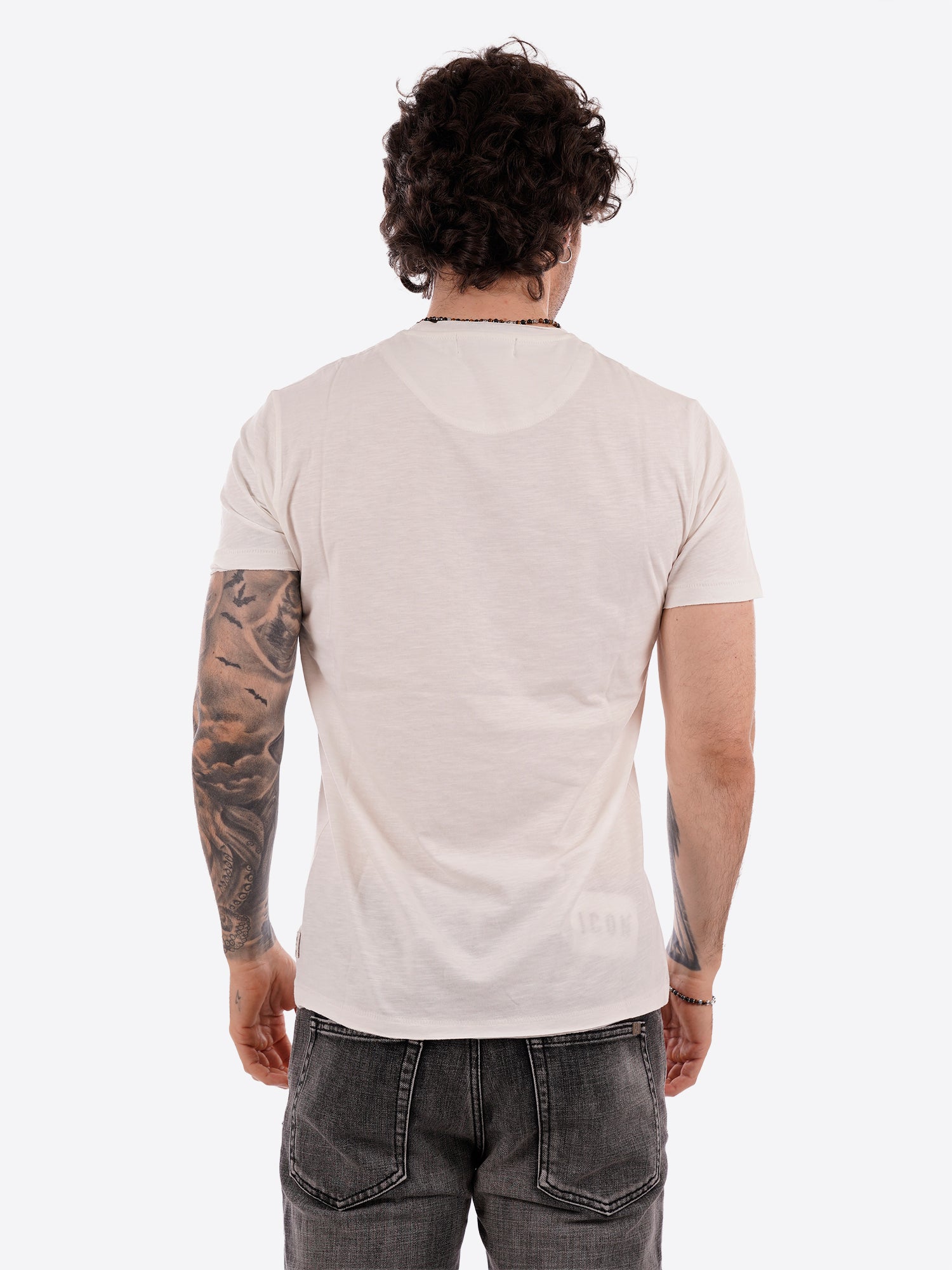 T-shirt YES-ZEE da Uomo - bianco T722TL00107