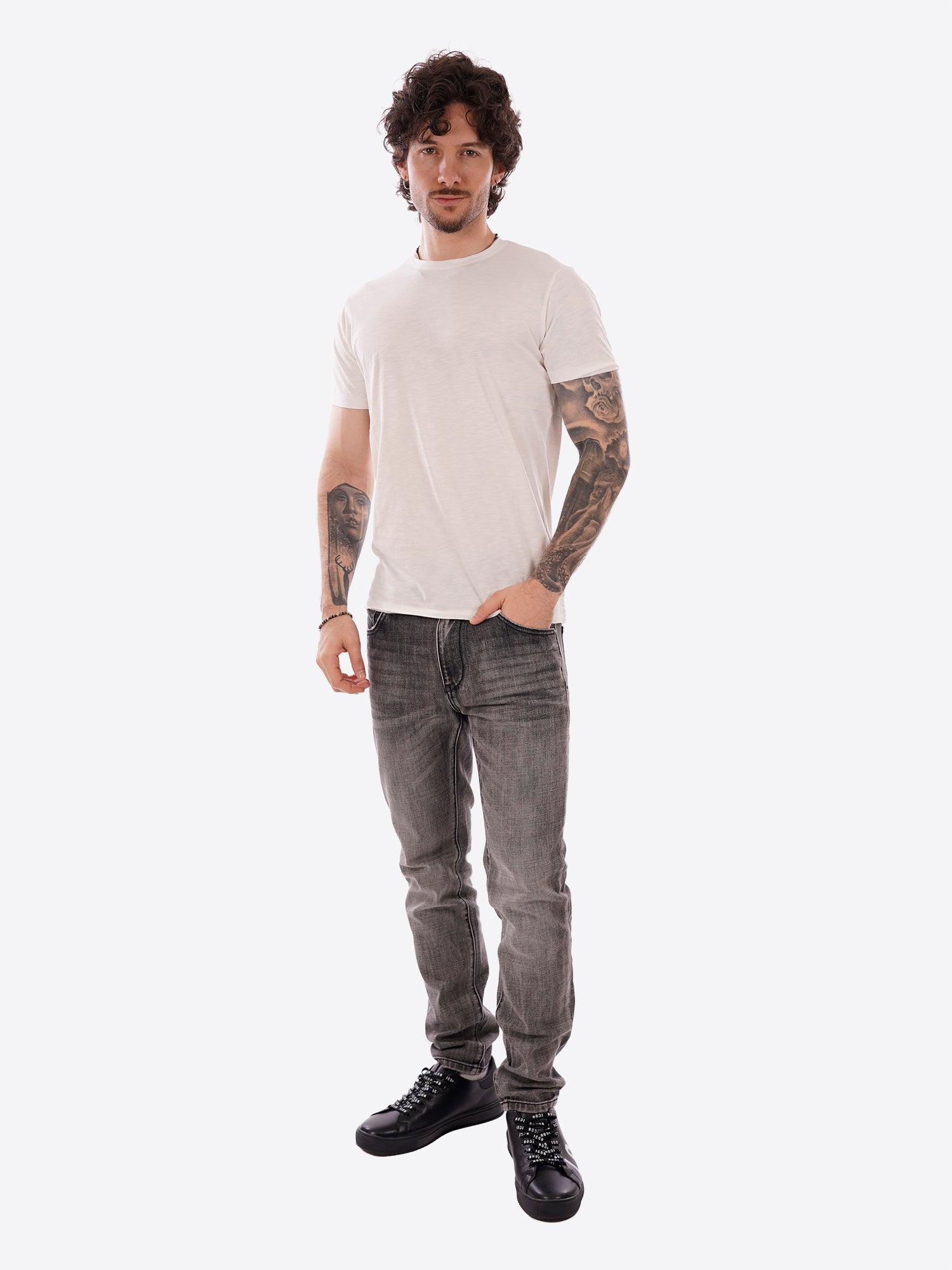 T-shirt YES-ZEE da Uomo - bianco T722TL00107
