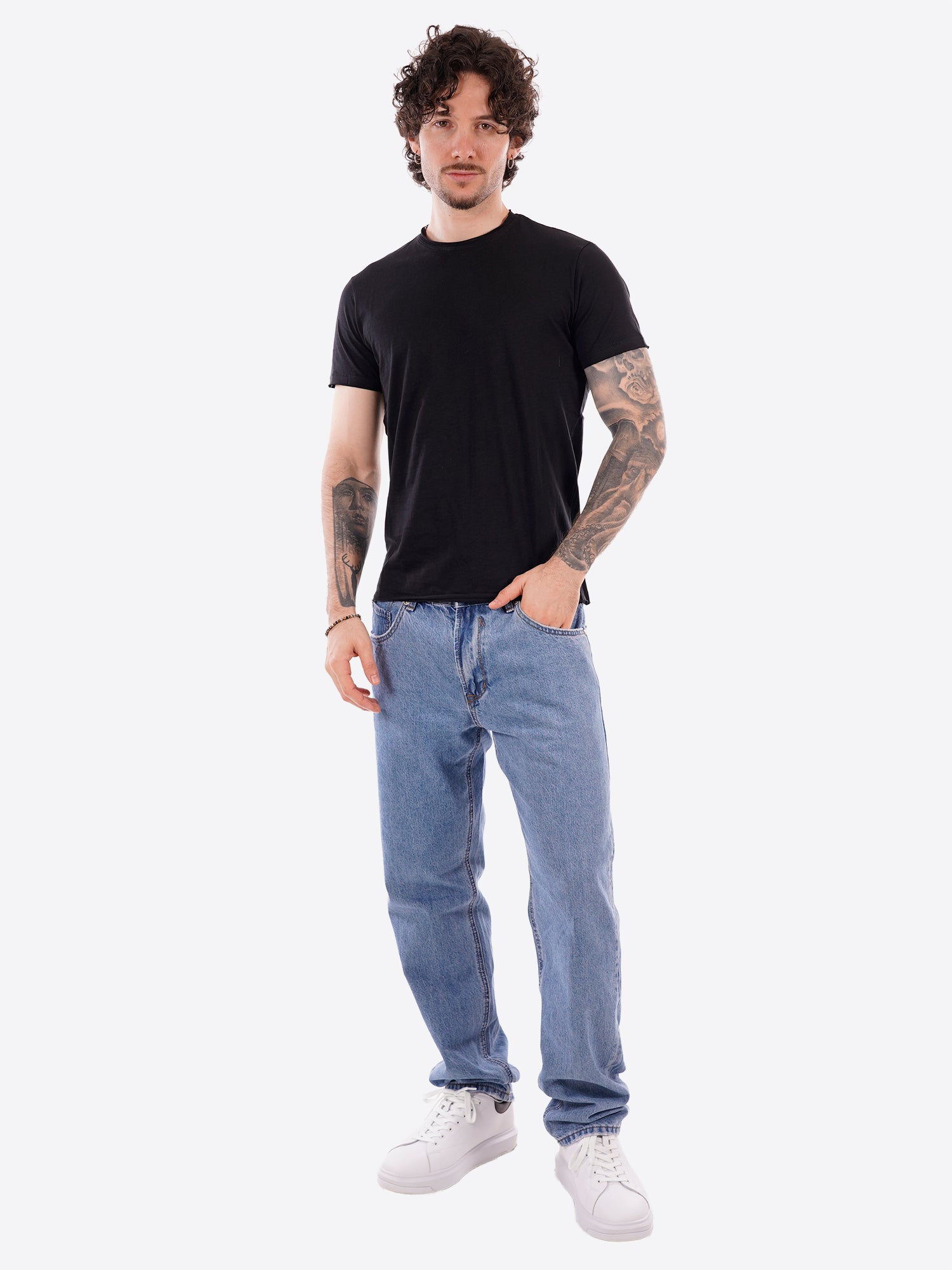 T-shirt YES-ZEE da Uomo - nero T722TL00801