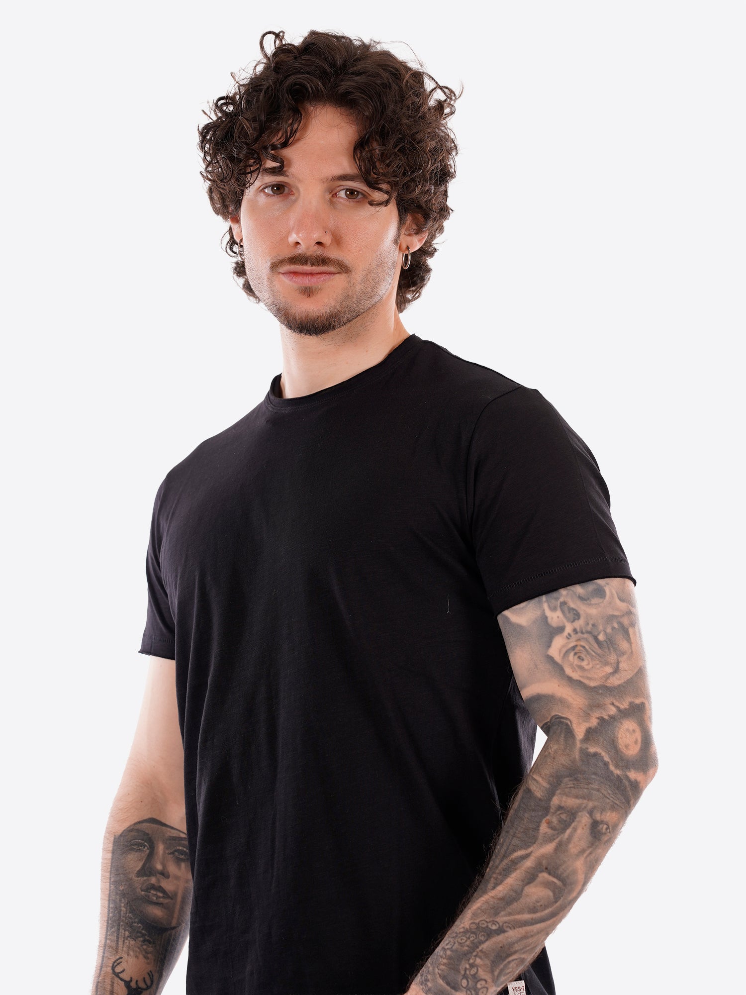 T-shirt YES-ZEE da Uomo - nero T722TL00801