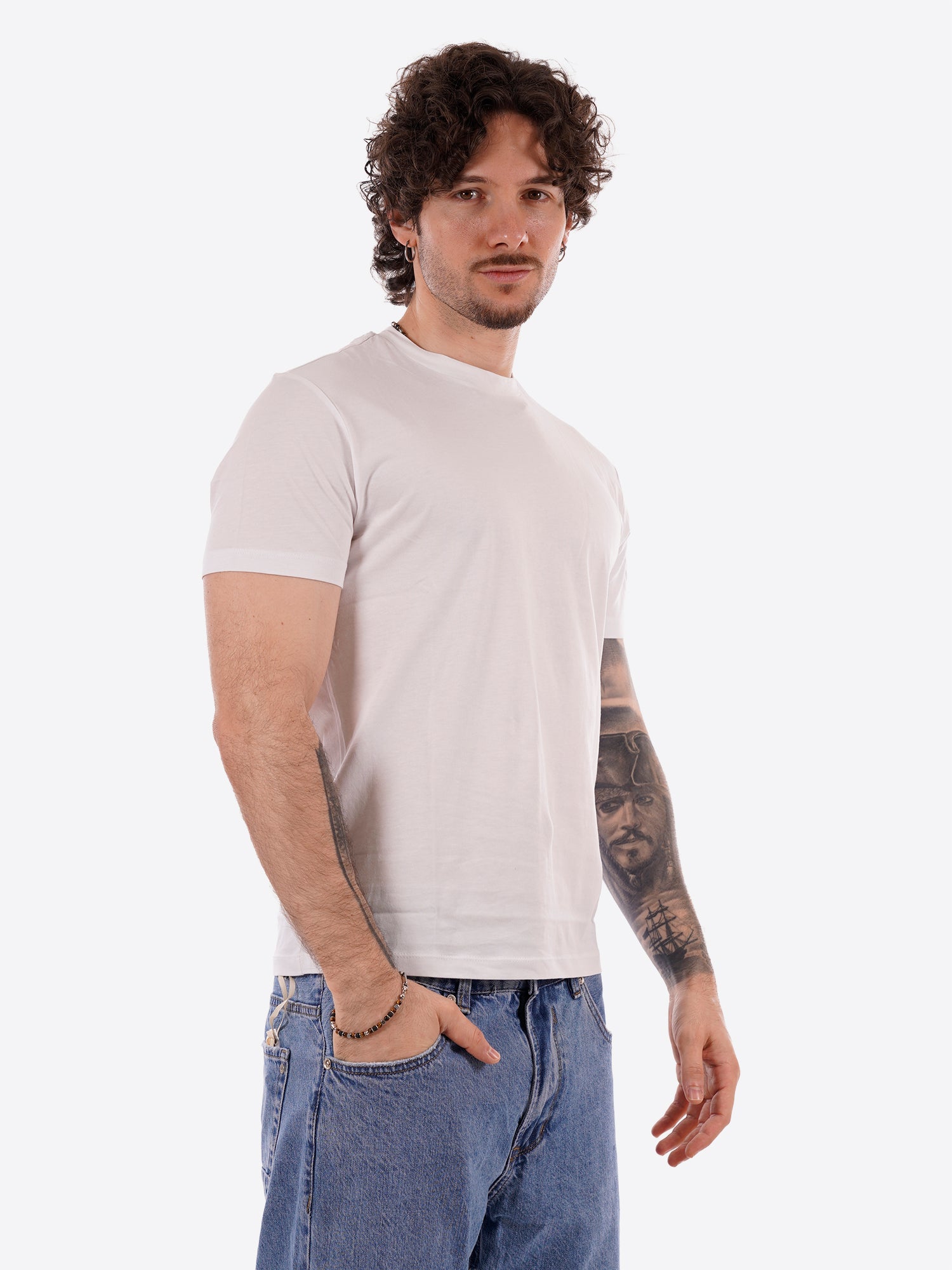 T-shirt YES-ZEE da Uomo - bianco T766SG02127