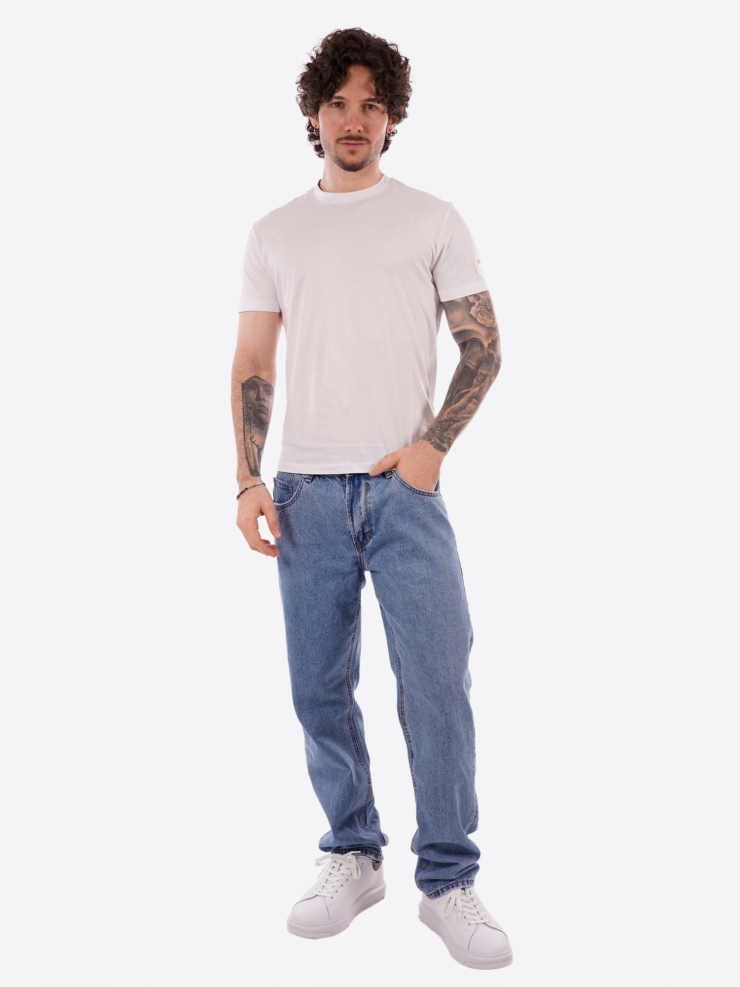 T-shirt YES-ZEE da Uomo - bianco T766SG02127